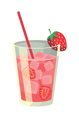 fruit drink of strawberry