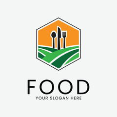 restaurant food logo vector illustration design