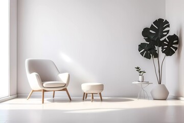 Modern minimalist interior 