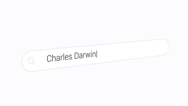 Searching Charles Darwin, famous for science evolutionary biology