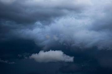 Dramatic heaven. Storm cloudscape.