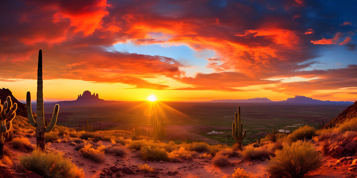 sunrise over the mountains,,,,,
Beautiful Desert Hills Sunset stock photo