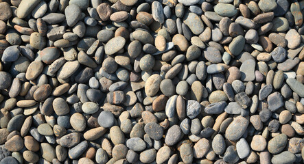 river rock or river stones for use decor in home, garden, etc
