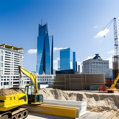 超大都会の工事現場 A