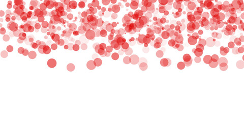 Vibrant Red Circle on Transparent