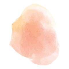 Digital png illustration of orange smudge with copy space on transparent background