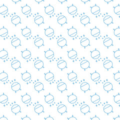 Digital png illustration of blue barbecue pattern on transparent background