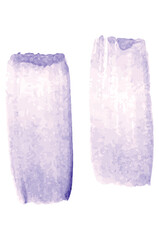 Digital png illustration of two purple smudges on transparent background