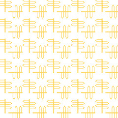 Digital png illustration of yellow signpost pattern on transparent background