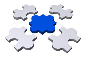 Digital png illustration of puzzle pieces on transparent background