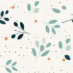 Fototapeta premium A cute and minimal style seamless pattern background and wallpaper