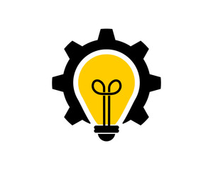 Gear wheel with light bulb inside