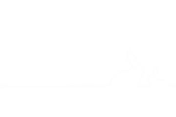 Digital png silhouette image of rabbits on grass on transparent background