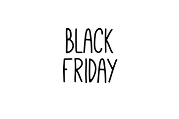 Digital png illustration of hands black friday text on transparent background