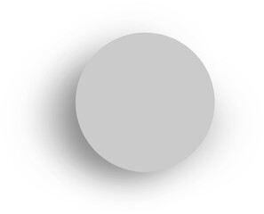 Digital png illustration of grey circle on transparent background