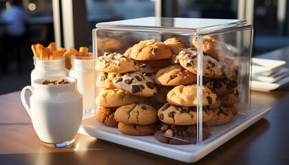 cookies in a transparent box
