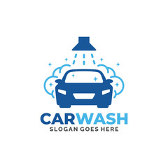  Car wash logo design vector