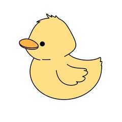 Cute duck animal illustration