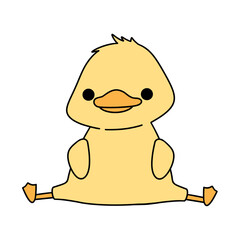 Cute duck animal illustration