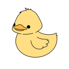 Cute duck animal illustration