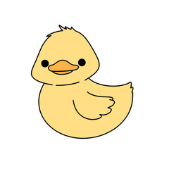 Cute duck animal illustration