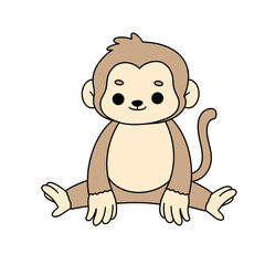 Monkey illusration