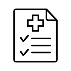 Obraz premium Health medical checkup vector icon