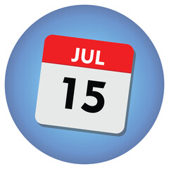 Fototapeta premium calendar icon on white