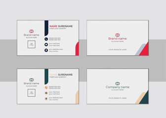 Business card design template. Clean professional business card template. Modern Creative And Clean Business Card Design Template.