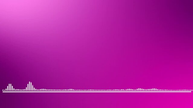 Element on equalizer sound wave and liquid  lilac purple gradient motion background.