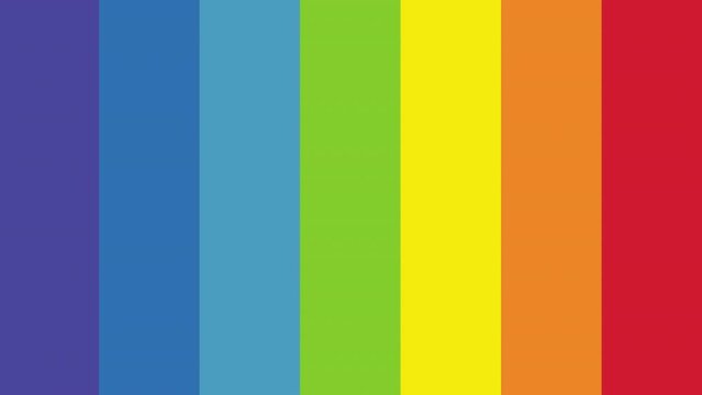 Background in rainbow colors. 2D animation video. Motion graphics with alpha channel.