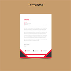 Modern Letterhead Pad Template Design