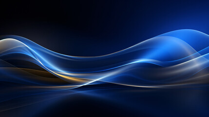 Fototapeta premium Blue curve business technology sense big data background material