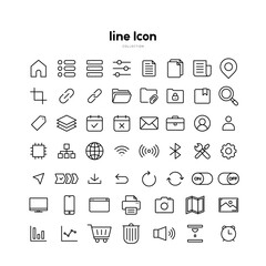 basic simple icon collection illustration