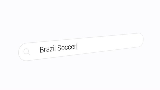 Typing Brazil Soccer on the Search Box