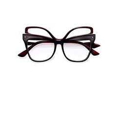 Fototapeta premium vintage glasses watercolor sketch Grunge and women,cat generative ai style illustration art