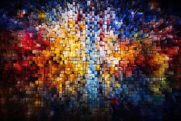 Abstract futuristic background in vibrant colors ideal for covers, banners, presentations, flyers