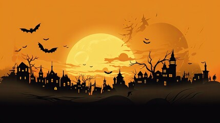 Fototapeta premium Halloween night background