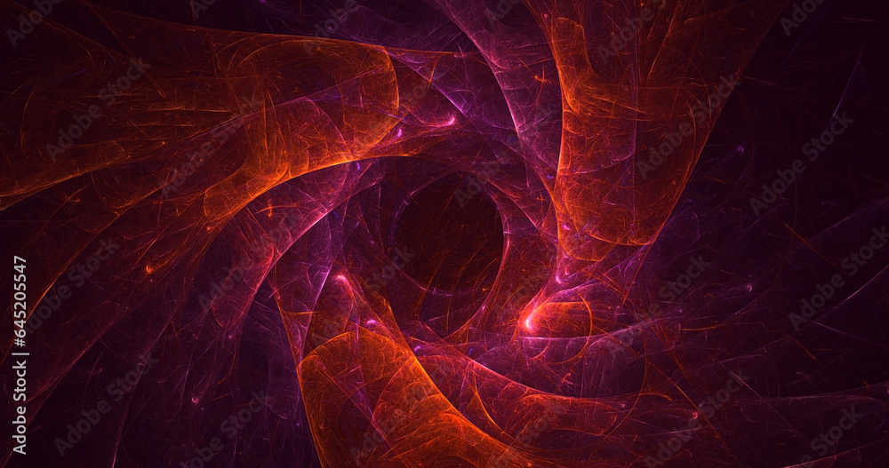 Wall mural 3d rendering abstract fantasy light fractal background