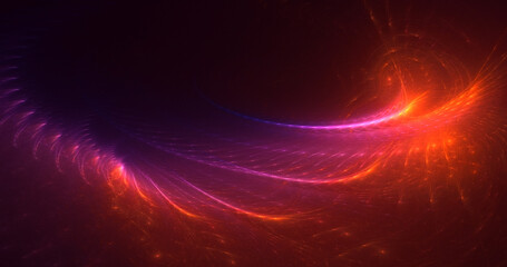 3D rendering abstract fantasy light fractal background