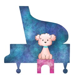 dog and piano 12
