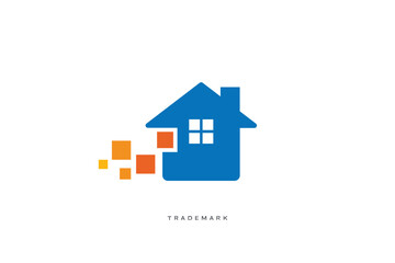 Home Vector Logo Real Estate Renovation Modern Structure Architecture