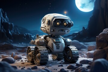 Rover space auto mobil robot generate with Ai.
