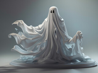3d halloween ghost background wallpaper