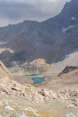 summer mountain lake in the heart of Tajikistan