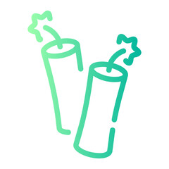 dynamite Line Gradient Icon