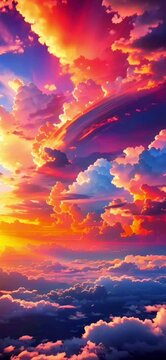 sunset in the sky
