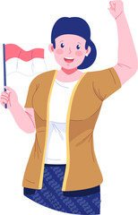 Independence Character Illustration