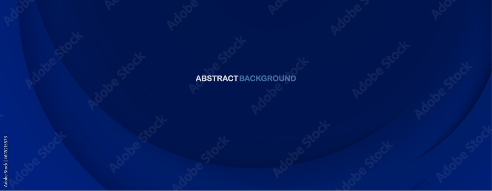 Sticker abstract background with curve modern lines on dark blue background. illustration horizontal templat