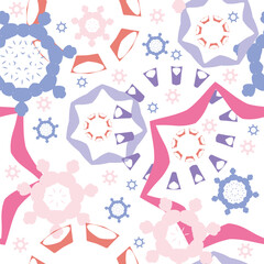 Abstract pattern for websites, invitations, presentations made of colored elements.